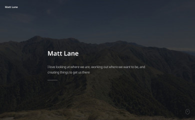 mattlane.co.nz screenshot