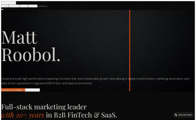 mattroobol.com screenshot