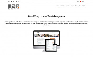max2play.com screenshot