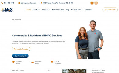 maxairsc.com screenshot
