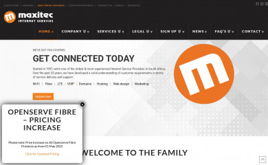 maxitec.co.za screenshot