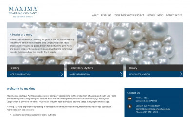 maximapearling.com screenshot