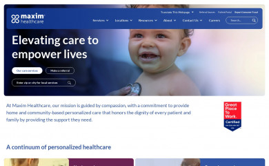 maximhealthcare.com screenshot