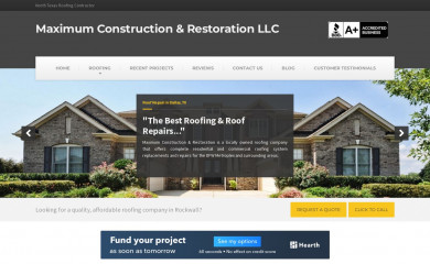 maximumconstructiontx.com screenshot