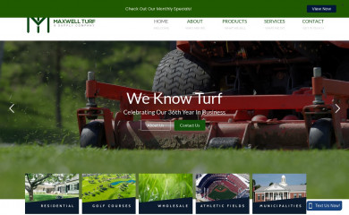 maxwellturf.com screenshot