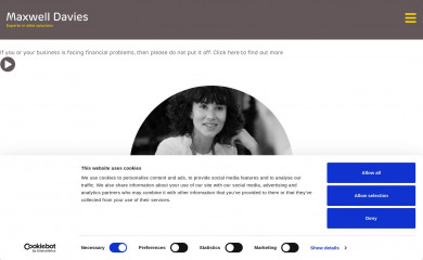 maxwelldavies.com screenshot