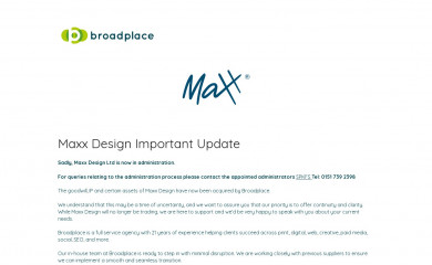 maxx-design.co.uk screenshot