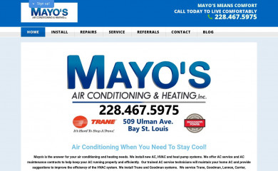 mayocomfort.com screenshot