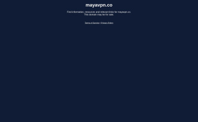 mayavpn.co screenshot