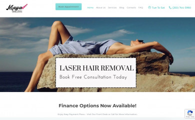 mayalaser.ca screenshot