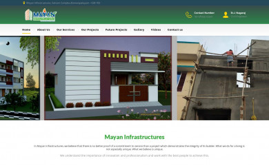 mayaninfra.com screenshot