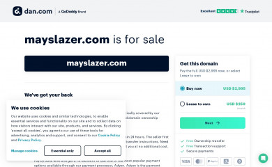 mayslazer.com screenshot