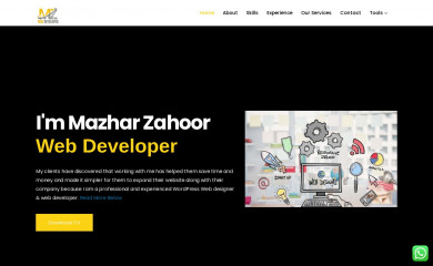 mazharzahoor.com screenshot