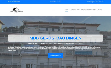 mbb-geruestbau.de screenshot