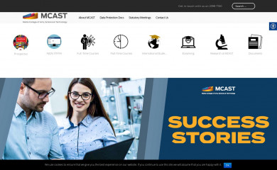 mcast.edu.mt screenshot