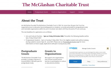 mcglashantrust.org screenshot