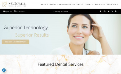 mcdowelldentalgroup.com screenshot