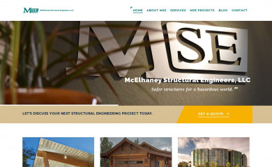 mcelhaneystructural.com screenshot