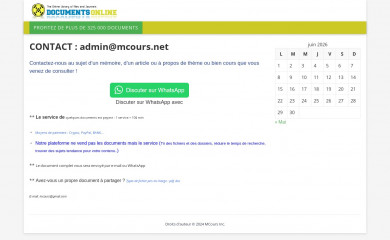 mcours.net screenshot