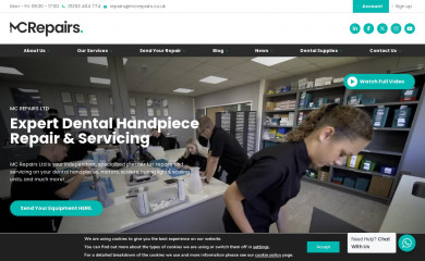 mcrepairs.co.uk screenshot