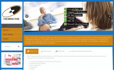 mcs.net screenshot