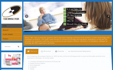 mcs.net screenshot