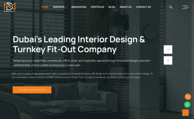 mdfitout.com screenshot