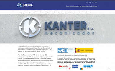 mecanizados-kanter.es screenshot