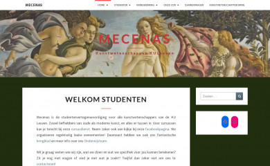 mecenas-kul.be screenshot