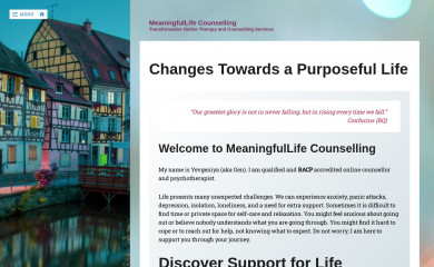 meaningfullifecounselling.com screenshot