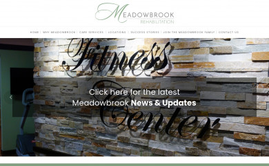 meadowbrookrehabilitation.com screenshot