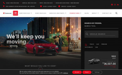 meadowvaletoyota.com screenshot