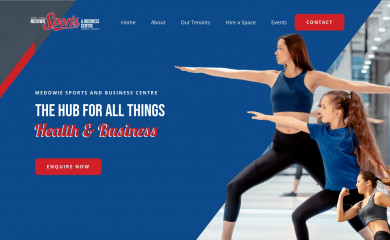 medowiesportsandbusinesscentre.com.au screenshot