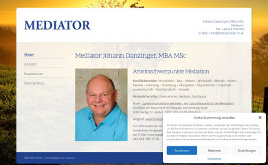 mediationen.co.at screenshot