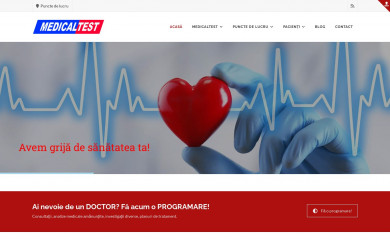 medicaltest.ro screenshot