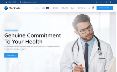 https://medicate.peacefulqode.co.in/ screenshot