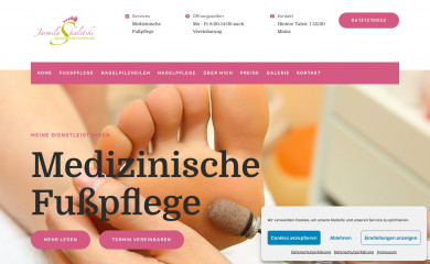 medifusspflege.de screenshot