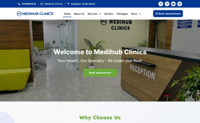 medihubclinics.com screenshot