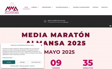 mediomaratonalmansa.com screenshot