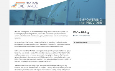 medtechexchange.com screenshot