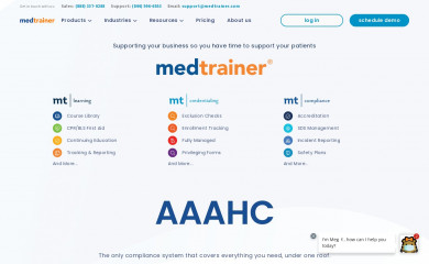 medtrainer.com screenshot