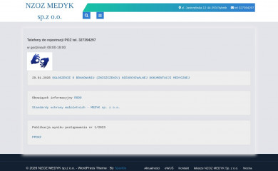 medyk.rybnik.pl screenshot