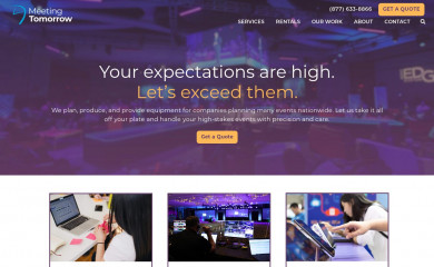 meetingtomorrow.com screenshot