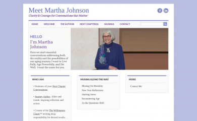 meetmarthajohnson.com screenshot