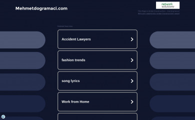 mehmetdogramaci.com screenshot