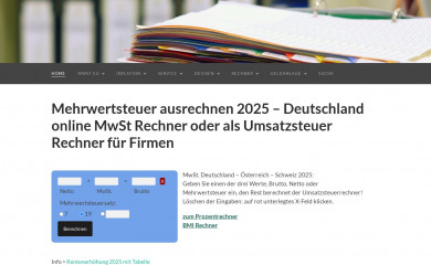 mehrwertsteuerrechner.de screenshot
