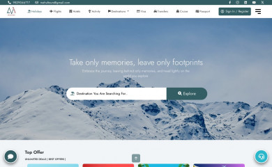 mehultours.com screenshot