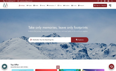 mehultours.com screenshot