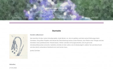 meineblaueblume.de screenshot