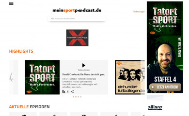 meinsportpodcast.de screenshot
